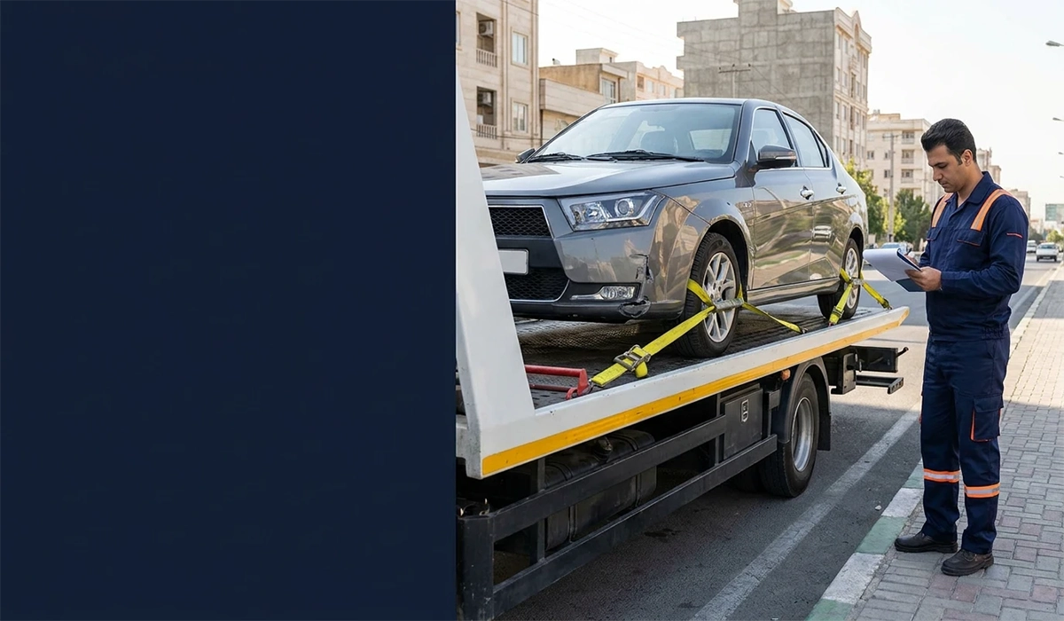 راهنمای جامع حمل خودرو تصادفی؛ مراحل قانونی، مدارک و نکات بیمه